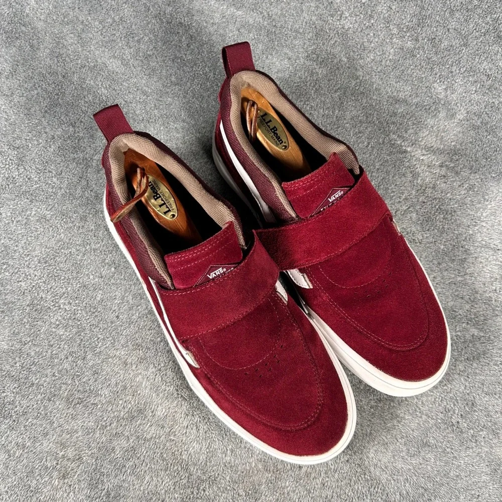 Vans Kyle Walker Pro 2 Port Walnut Red Suede Slip On Skate Shoes Mens 10.5